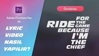 Adobe Premiere Pro Lyric Video Yapımı
