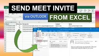 Send Meet Invites From Excel (via Outlook)