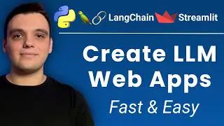 Create LLM Web Apps Easily with Python, LangChain & Streamlit (Step-by-Step)