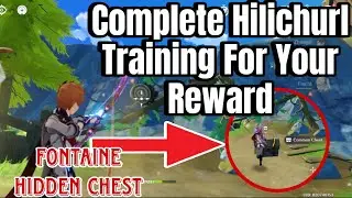 Complete your Hilichurl Training for this chest | 4.1 Fontaine Hidden Chest Genshin Impact