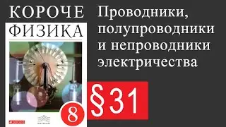 Физика 8 класс. §31 Проводники, полупроводники и непроводники электричества