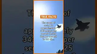 The speed of sound is approximately 343 meters per second in dry air at 20°C. #true #interesting