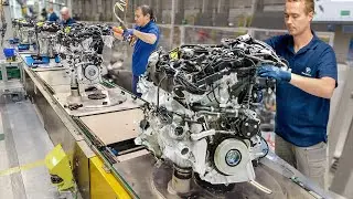 Inside Best BMW Factory in Germany Producing Massive Engines - Production Line