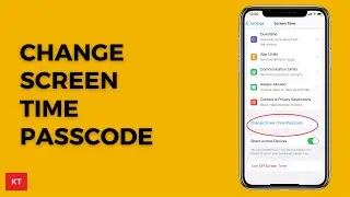 How to change screen time passcode | How to reset screen time passcode