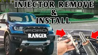 How to remove & install fuel injector ! Injector seals washer replacement ! Ford ranger 2.0