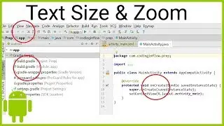 How to Change the IDE Text Size in Android Studio and Activate Mouse Wheel Zoom