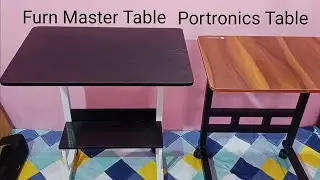 Compare Furn Master Wood Portable Laptop Table and Portronics My Buddy D Wood Portable Laptop Table