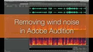 Quick Tip: Removing wind noise from video footage in Adobe Audition