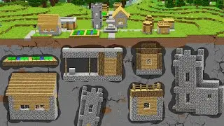 Я НАШЕЛ ПОДЗЕМНУЮ ДЕРЕВНЮ ЖИТЕЛЕЙ В МАЙНКРАФТ Топовский Minecraft