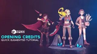 |Opening Credits |Quick Tutorial Inside Element 3D | After Effects | Nps3D | 2020