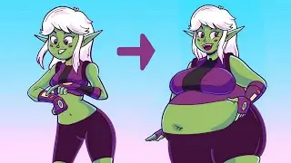 Growing Goblin Girl! - art by WholeLottaBlank (Dubbed)