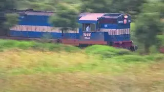 MOULA ALI Diesel Alcos Chugging With Dharmabad - Manmad Marathwada Express Near DMIC Area