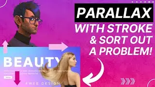 Parallax Hero Banner with Text Stroke and a Widget Problem - Elementor Wordpress Tutorial - Effects