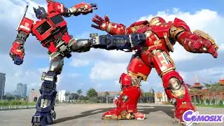 Iron Man vs Optimus Prime Fight Scene | Epic Battle (2024) | Paramount Pictures [HD]