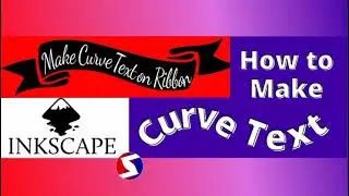 INKSCAPE CURVE TEXT How to curve text in inkscape Curve Text Effect on Ribbon