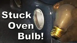 How to Replace Stuck Oven Light Bulb Cover Whirlpool Stove Model Number WFE515S0ES0