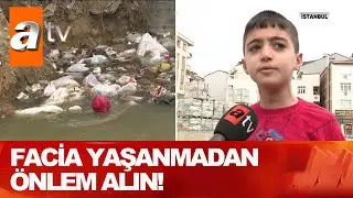 Topu kaçan çocuklar dereye düşüyor! - Atv Haber 9 Şubat 2021