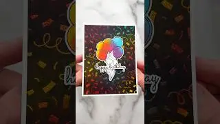 Make An EASY Birthday Card With Me!🥳 #asmr #asmrsounds #diy #craft