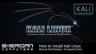 How to install Kali Linux 2020.2 with manual disk partitioning and encryption