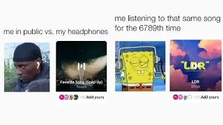 me in public vs. my headphones Instagram music pick template • How to get the new music pick feature