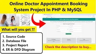 Online Doctor Appointment Booking System Project in PHP | With Source Code