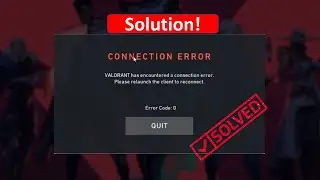 How To Fix Valorant Errro Code 0 | VAN 0 Error Code
