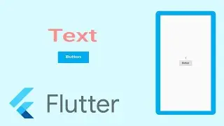 Flutter Basic Widget Button and Text