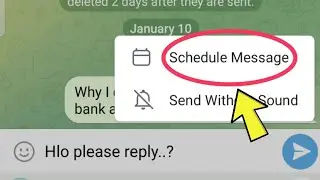 timer message send in Telegram chat | how to set schedule message timer in Telegram chat
