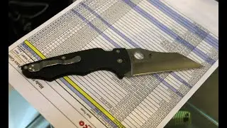 YOJUMBO ergonomic handle self defense knife by Michael Janich  with Spyderco compression lock
