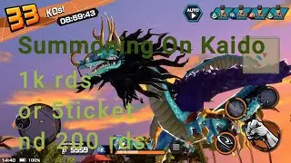 Kaido SUMMONED with 5 Tickets and 200 Gems!