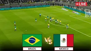 🔴LIVE : Brazil vs Mexico Live Football Match Today I International Friendly Match  I PES 21 GAMEPLAY