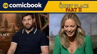 The Cast of A Quiet Place Part II Interviews (John Krasinski and Emily Blunt)