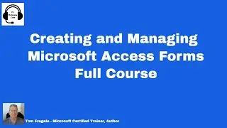 Creating and managing Microsoft Access forms