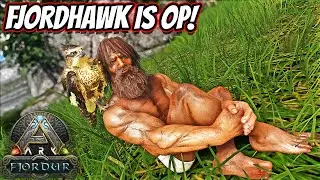 TESTING FJORDHAWK ON HOW MUCH IT CAN CARRY AND HOW FAR, ITS BROKEN!! || Ark Fjordur!