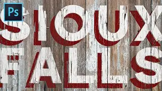 Cracked Paint Wood Text Effect | Photoshop Tutorial with Free Textures
