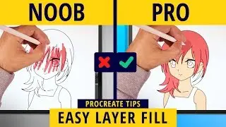 How to fill layers quickly in Procreate - Procreate Tips