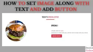 How to Divide the Container and Place Image And Text  Using Bootstrap, CSS and HTML | Part -4