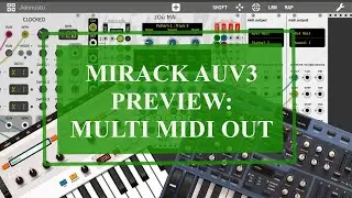 miRack AUv3 - Preview: Multi Midi Out with AUM, Cassini, Sunrizer