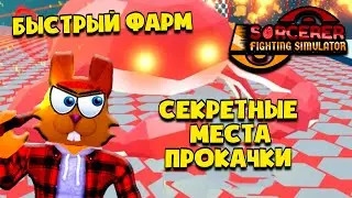 СЕКРЕТНЫЕ МЕСТА ПРОКАЧКИ в SORCERER FIGHTING SIMULATOR Roblox! БОЙ с БОССОМ | ФАРМ КИЛЛОВ и СИЛЫ