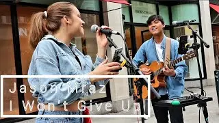 HE IS AMAZING | Jason Mraz - I Wont Give Up | Allie Sherlock & Jacob Koopman cover