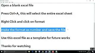 How to turn off Scientific notation in excel?