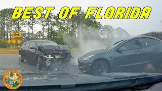 BEST OF FLORIDA DRIVERS 2023  |  40 Minutes of Road Rage, Accidents, Convenient Cop & More