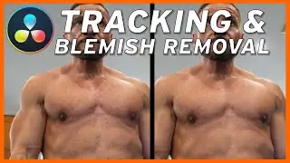 How to TRACK footage and REMOVE spots & blemishes for beginners [Davinci Resolve 17]