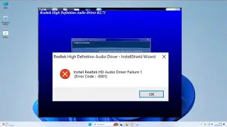 Error al instalar el controlador Realtek HD Audio [Código de error: -0001]