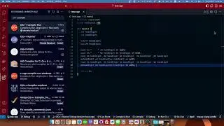 How to run C++ compiler extension with inputs in VSCode