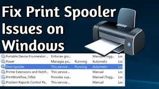 How to Fix Print Spooler Not Running on Windows 11 & 10 | Auto Start Print Spooler