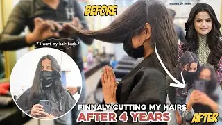 Finally cutting my long hair after 4 years😭 * Regret? *