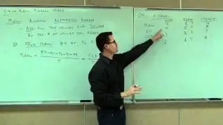 Prealgebra Lecture 5.7: Finding Averages:  The Mean, Median, and Mode