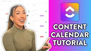 Content Calendar ClickUp Tutorial + free template 📅 how to use ClickUp as a content creator