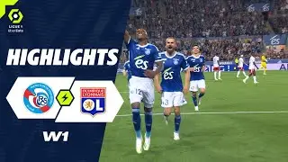 RC STRASBOURG ALSACE - OLYMPIQUE LYONNAIS (2 - 1) - Highlights - (RCSA - OL) / 2023-2024